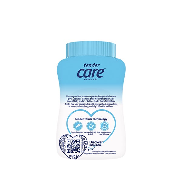 Classic mild baby powder 50g back