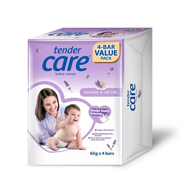 Lavender and oat milk baby soap  65g 4-bar Multipack