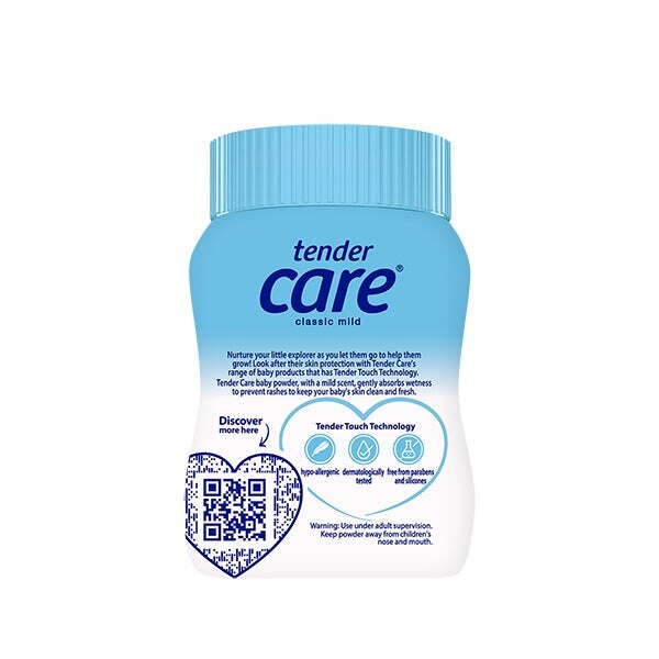 Classic mild baby powder 25g back